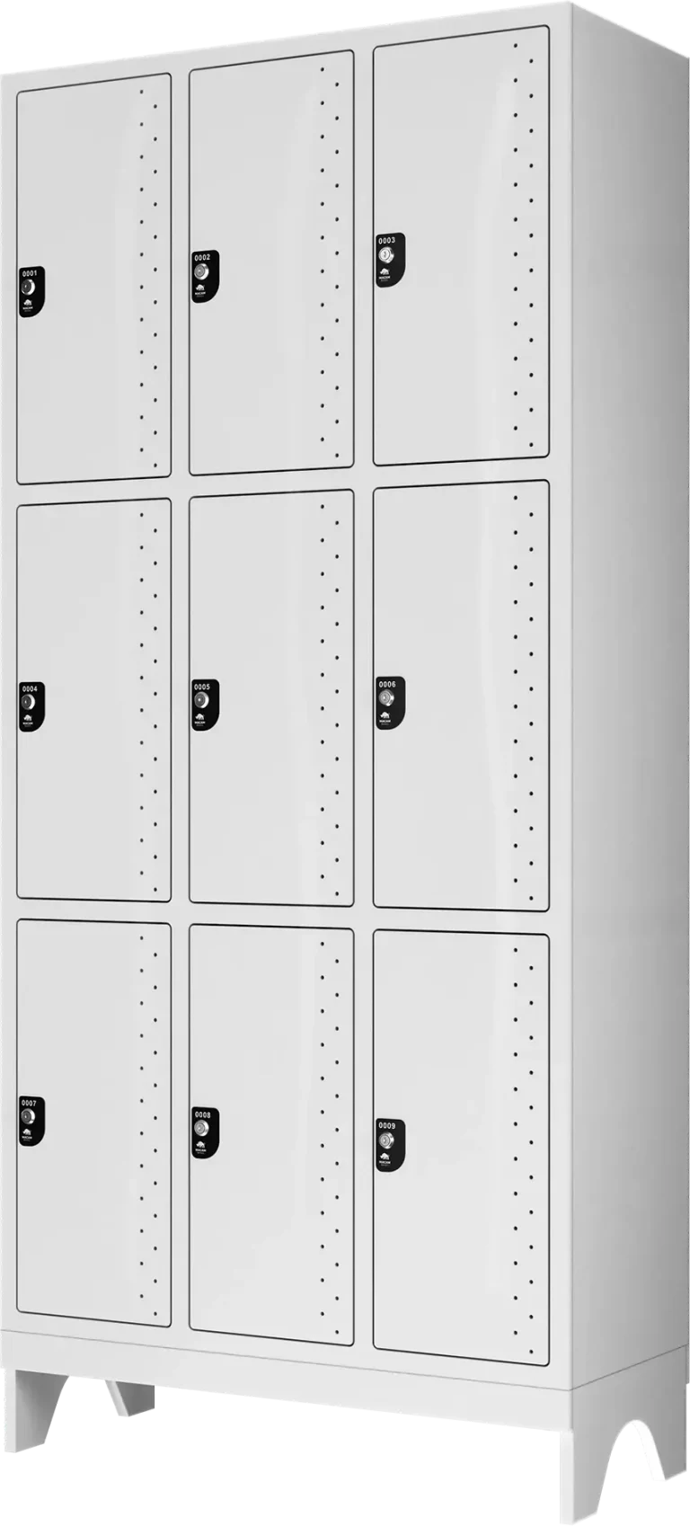 armario roupeiro 9 portas macam brasil feito em plastico de engenharia alta resistencia ideal para frigorificos nao enferruja vertical111