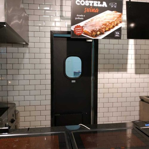 porta vai e vem abs dr300 graal tigrao para cozinha industrial