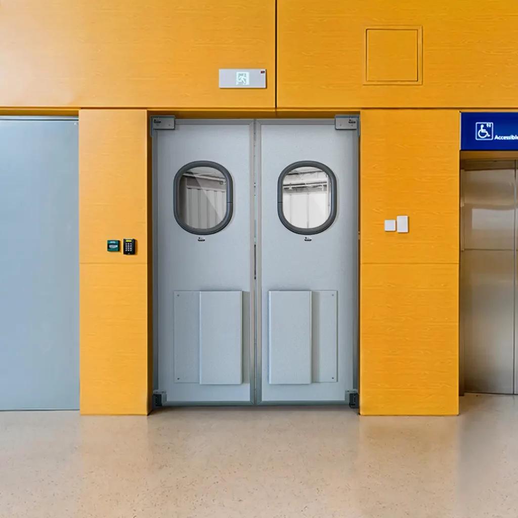 porta vai e vem dr300 sem vedaca feita em abs com visor e parachoque corredor comercial shopping 1